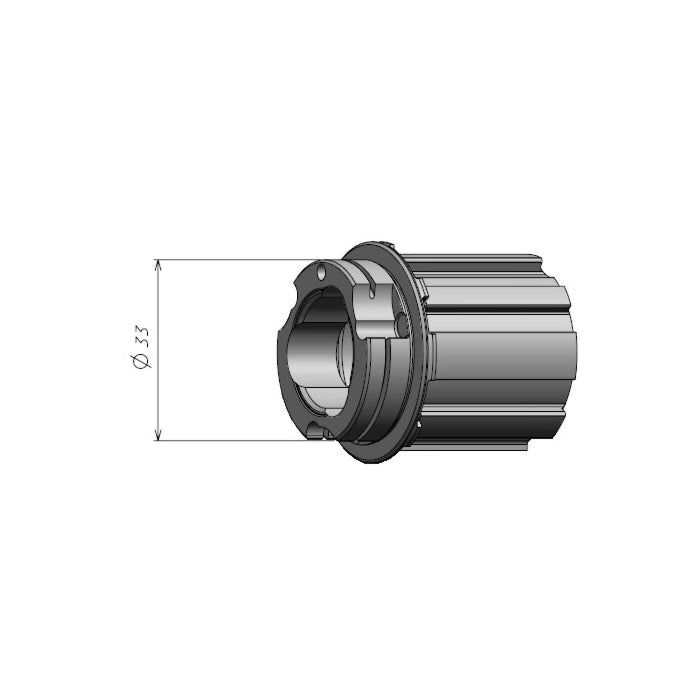 Campagnolo FH-N3WA33 Freewheel Body N3W 13v Ø33mm Aluminum