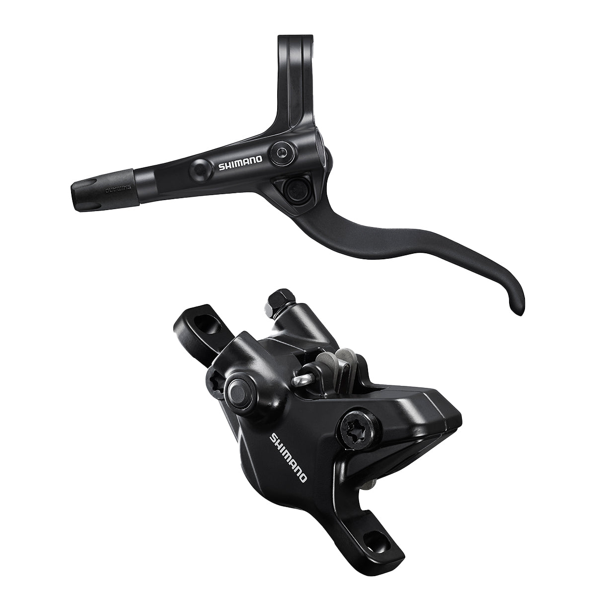 Pair of Shimano MT401 hydraulic disc brakes
