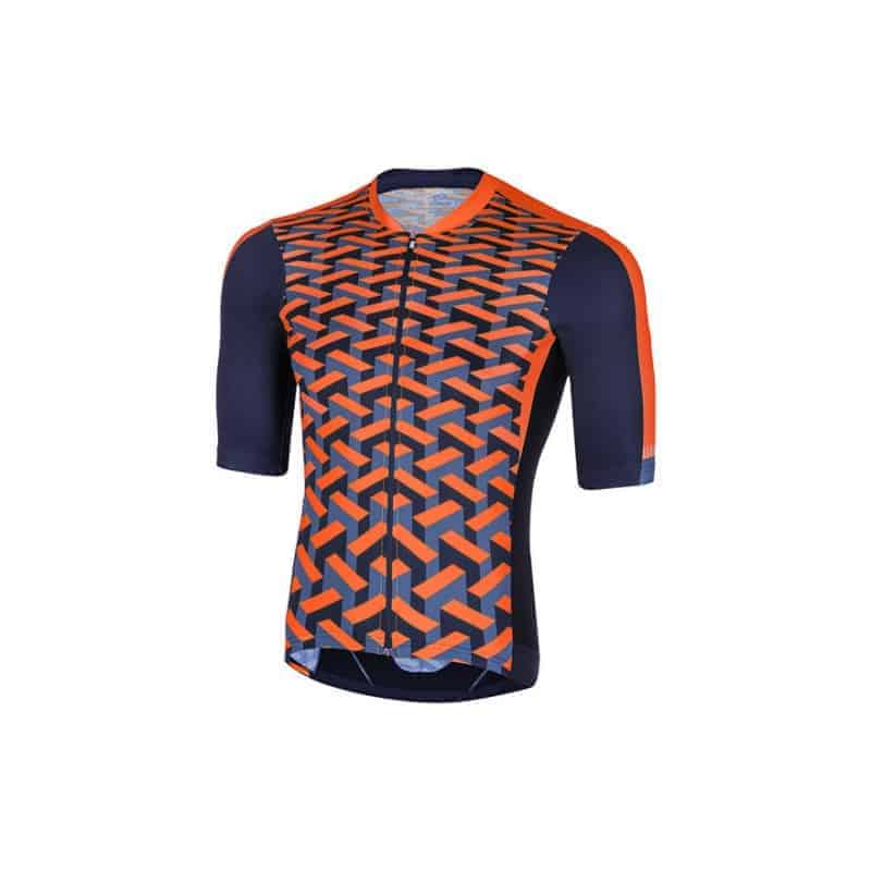 ZERO CYCLING JERSEY rh+ VERTIGO JERSEY ECU0502 Farbe ORANGE-BLAU