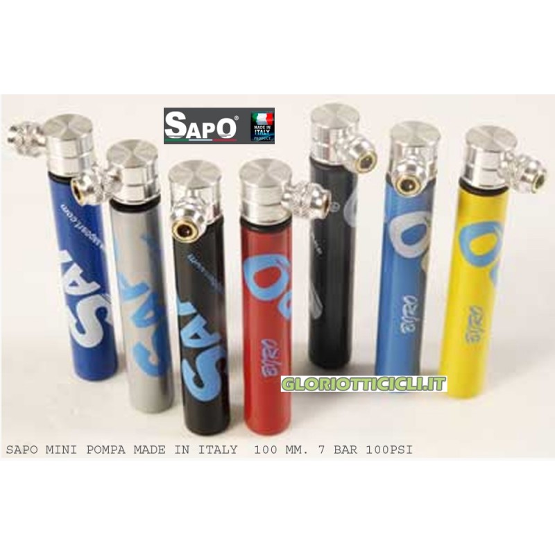 Sapo Kit Nr.14 Bjro Minipumpen 100 mm, verschiedene Farben (2x), 7 Bar/100 Psi