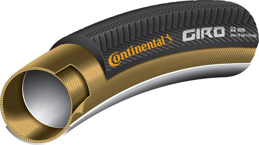 Continental Giro Schlauchreifen 28"x22mm Schwarz