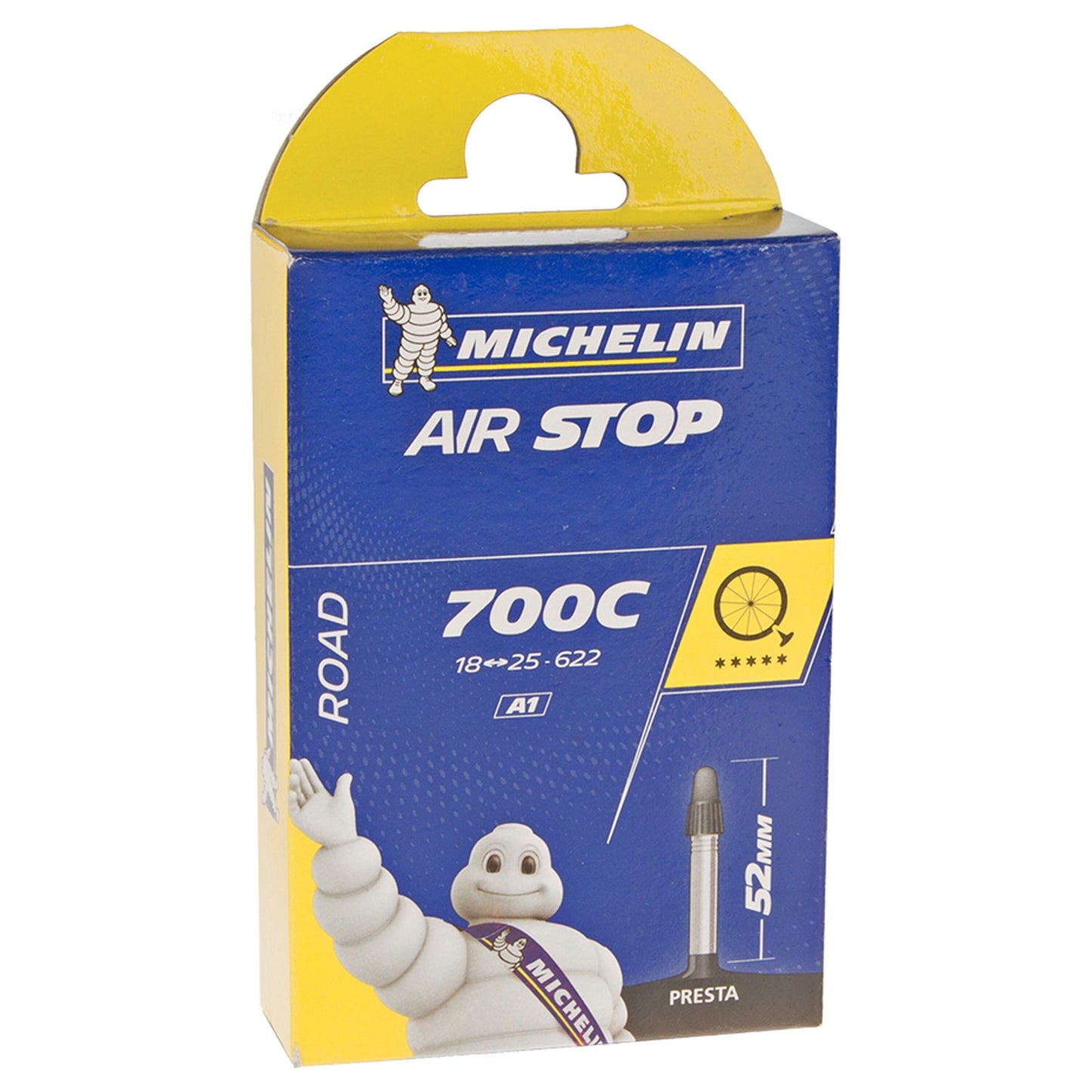 Michelin Air Stop A1 Schlauch 700x18/25 Presta-Ventil 80mm