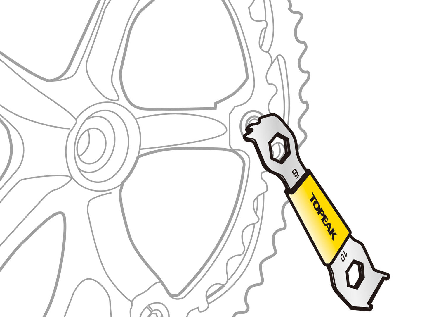 Topeak Kettenblattmutternschlüssel