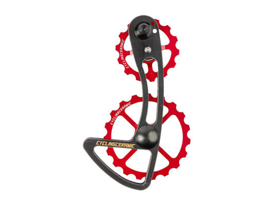 CyclingCeramic Übergroßer Umwerfer für Shimano 12 V – Rot 