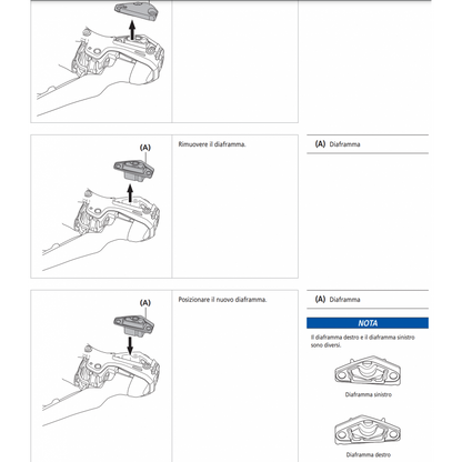 Diaphragm for Shimano ST-R9120 left lever