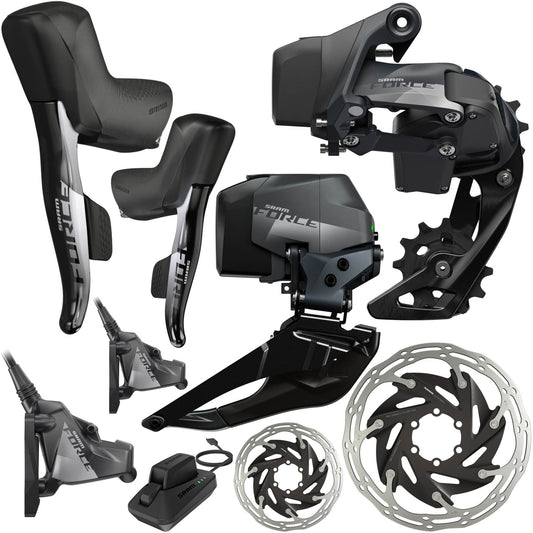 Upgrade Kit Sram Force eTap AXS HRD 2x12v Center Lock Flat Mount 