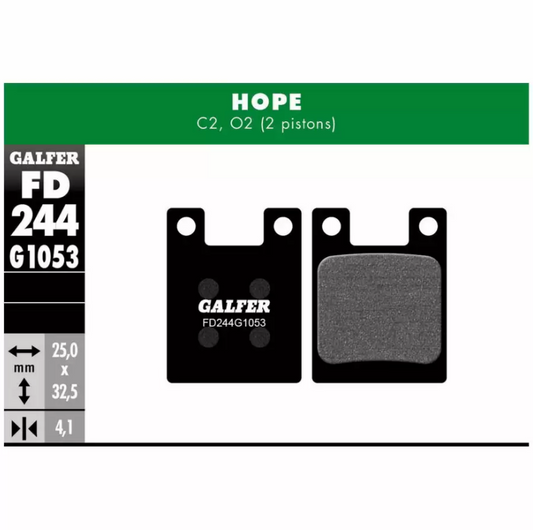 Galfer Brake Pads FD244G1053 For Hop C2, O2 - 2 Pistons