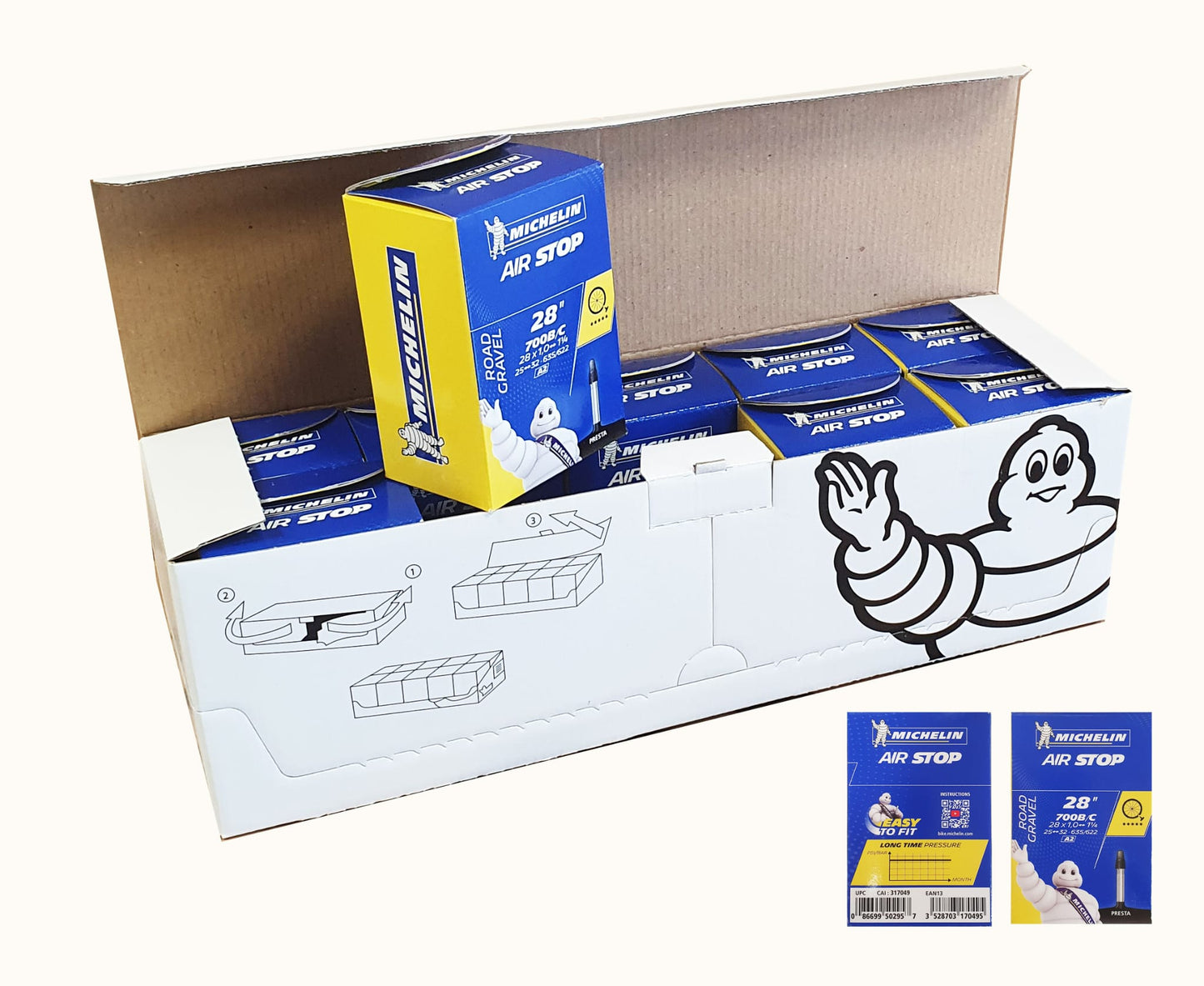 Box Innenrohr Michelin Air Stop A2 700×25/32c Straßenschotter