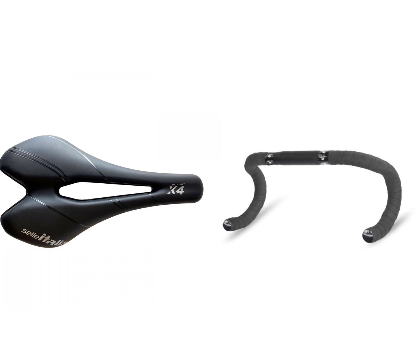 Selle Italia X4 Boost Superflow Titanium + Handlebar Tape Gist