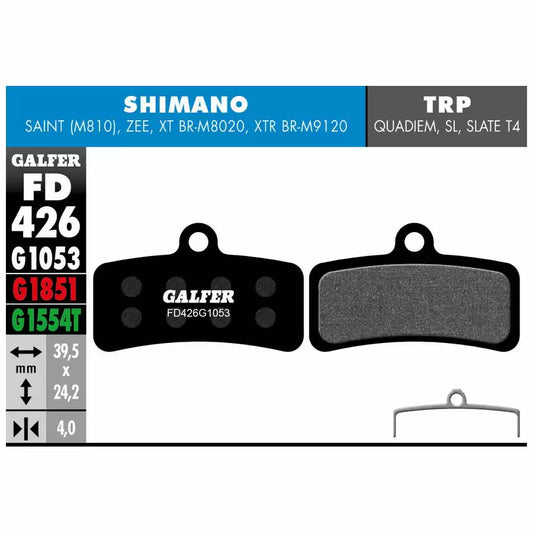 Galfer Bremsbeläge FD426G1053 für Shimamo Saint Zee