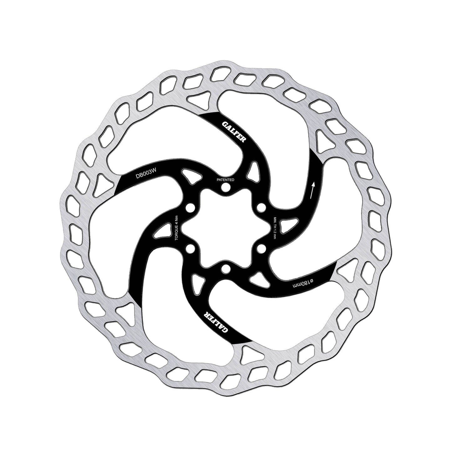 Galfer MTB Wave Brake Disc 6 Holes 1.8mm DB003W